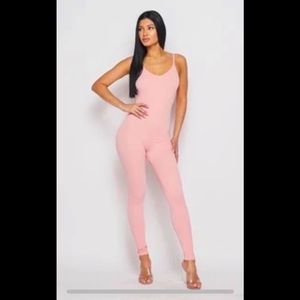 NWOT Baby Pink Romper S